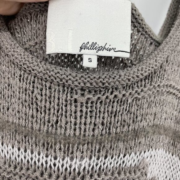 3.1 Phillip Lim tan crochet knit  sleeveless top - Picture 3 of 15